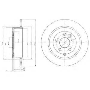 DELPHI BG4124C гальмівний диск