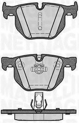 MAGNETI MARELLI 363916060161 Комплект гальмівних колодок, дискове гальмо
