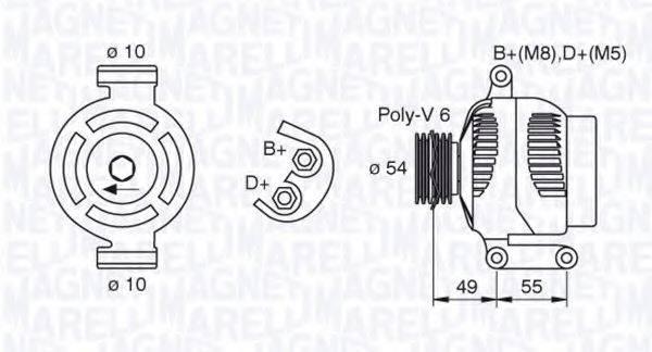 MAGNETI MARELLI 063377494010 Генератор
